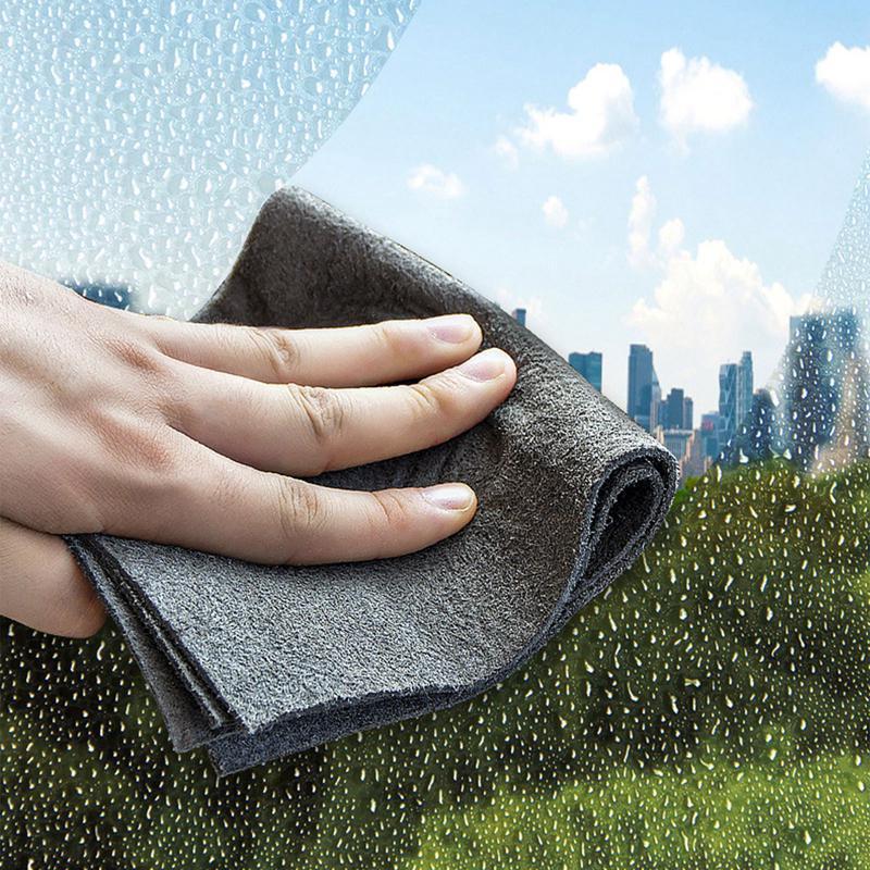 5Pcs Microfiber Magic Cleaning Cloth Glass Wiping Rags No Trace Cleaning Dish Cloth Tableware
