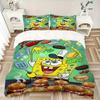3pcs SpongeBob Cooking Adventure Print Cover Set Ultra Soft, Breathable, and Comfortable Bedding with Stylish Design for Bedroom and Guest Room Decor
