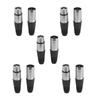 EIGHTNOO XLR 3 Pin Male Female Microphone Cable Connector Metal Plastic Male 5 (5 + Female)