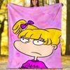 1pc Rugrats in paris4 Theme Blanket - Digital Print, Polyester, Cozy for All Seasons, Perfect for Outdoor, Camping, and Travel