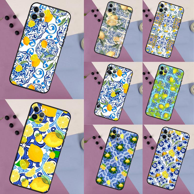 Средиземноморский Лимон Для Huawei Nova 12i 8i 11i 12s 9 10 SE Y60 Y70 Y90 Y72 Y73 Y61 Y91 P60 Pro P30 P40 Lite Чехол