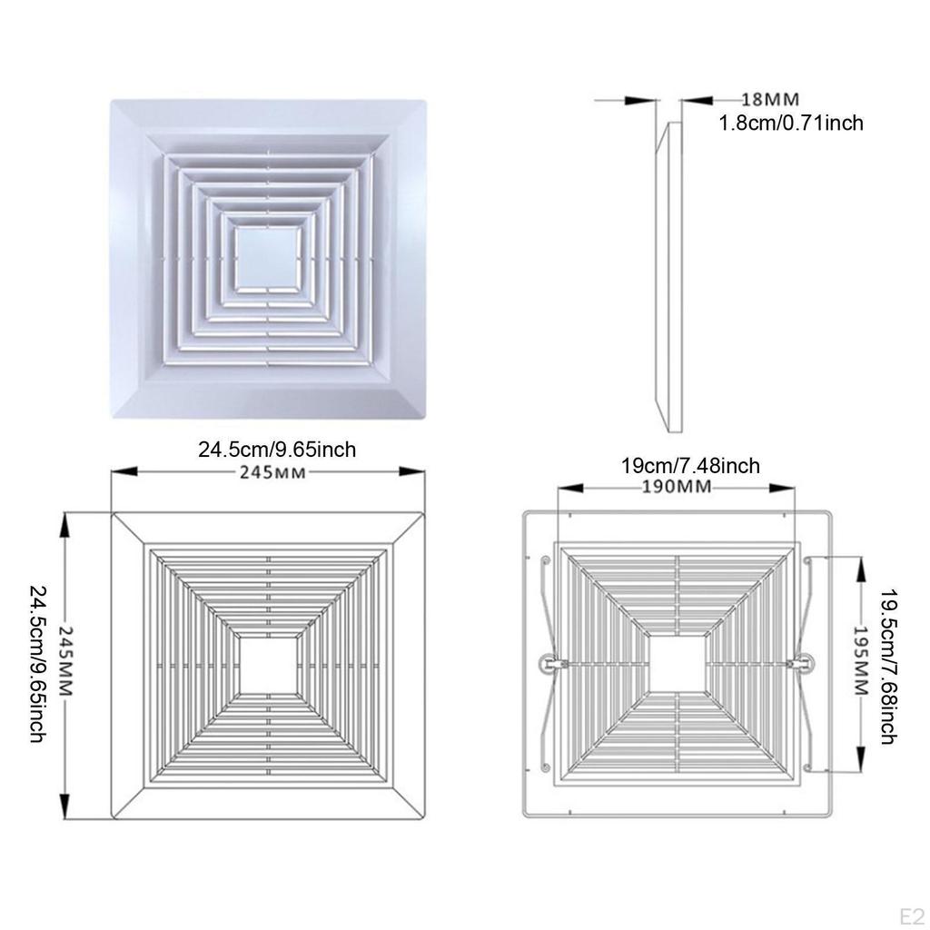 Вентилятор для ванной комнаты, многофункциональный диффузор для крыши, для офиса