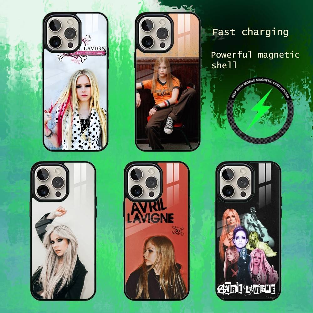 A-Svril Singer L-Lavigne Phone Case For iPhone17,16,15,14,13 Plus,Pro Max Magnetic For Magsafe Wireless Charging