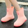 Женские легкие короткие водонепроницаемые туфли для дождя, комплект женских резиновых сапог, водонепроницаемые, ультралегкие, модные, с мягкой подошвой, для верхней одежды