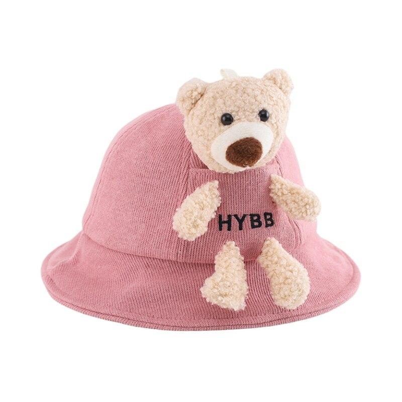 Детский мультфильм милый плюшевый медведь шляпа рыбака