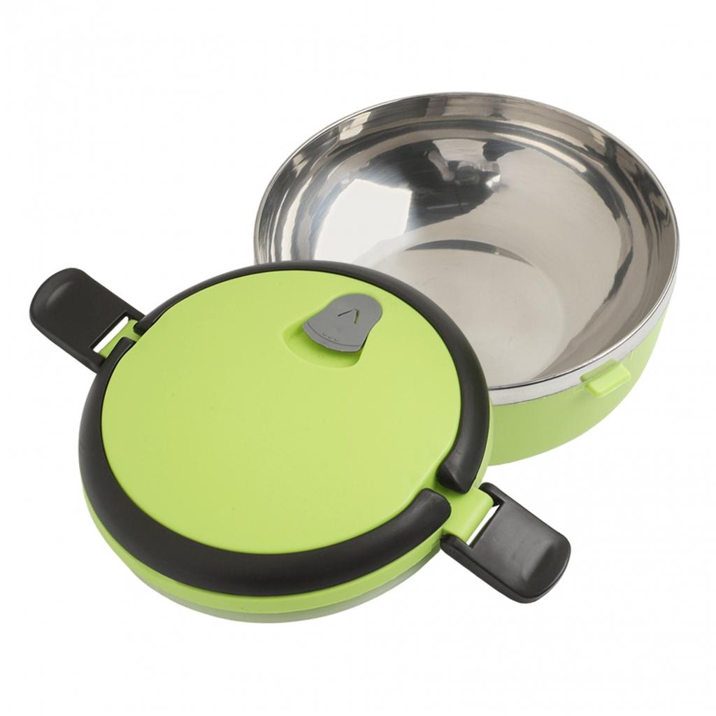 Food Lunch Box Containers Case 700ml Protable Travel Stainless Steel Round