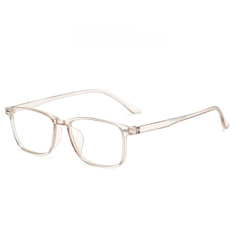 Unisex Design Myopia Prescription Lenses Eyeglasses TR90 Material Anti Blue Light Rectangle Eyewear for Computer Reading Presbyopia Eye Protection