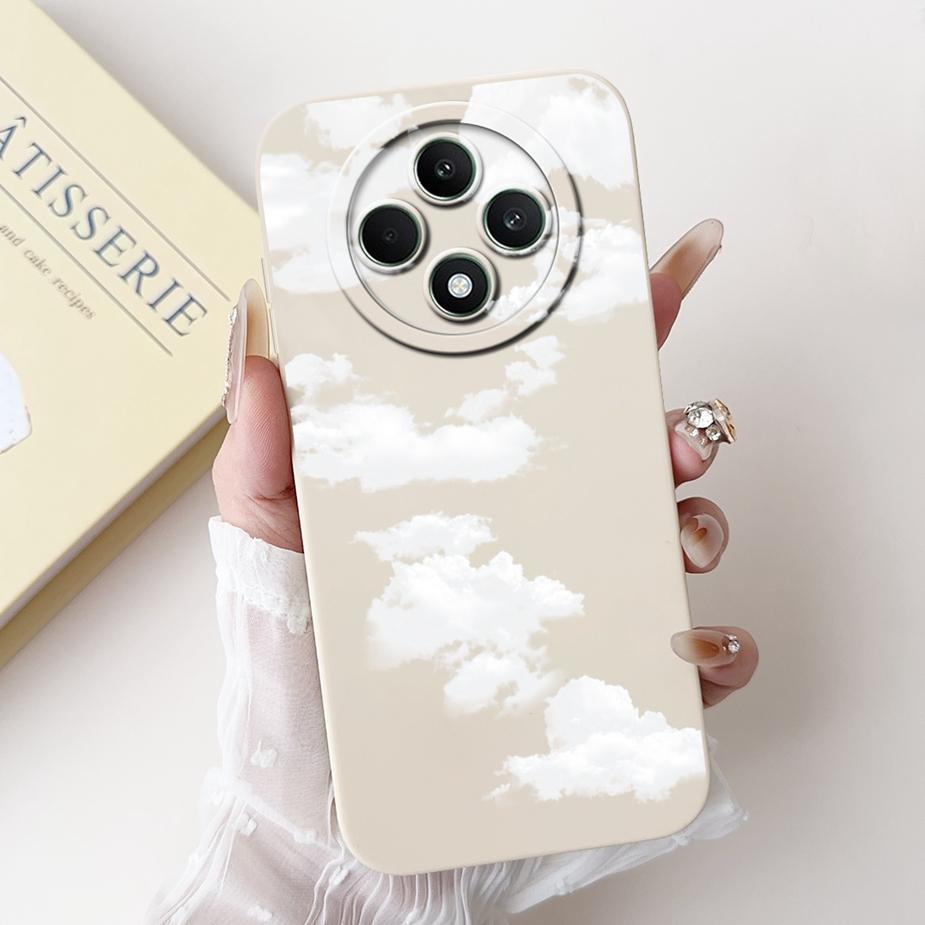 Чехол для Oppo Reno12 F 4G CPH2687 Новый Роскошный Конфетный Покрашенный Чехол Ударопрочный Чехол для Телефона Для Oppo Reno 12F Reno12 FS 5G Мягкая Оболочка
