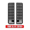 Декоративная накладка на заднее стекло автомобиля для Jeep Wrangler JK JL 2007- 4-дверные аксессуары черного цвета