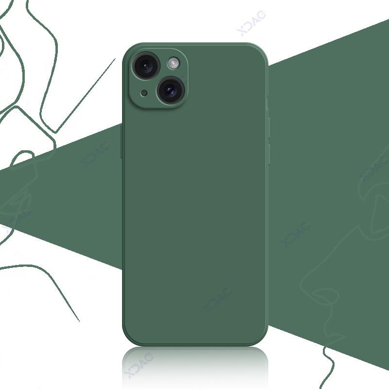 Роскошный мягкий чехол для iPhone 14 15 Pro Max Plus 5G 360 Edge защитный жидкий силиконовый корпус для мобильного телефона