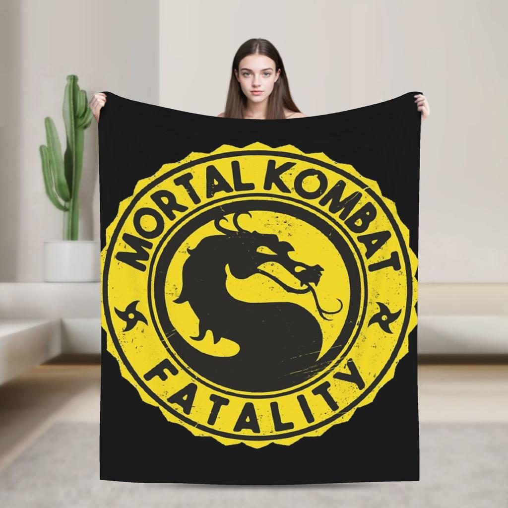 Скорпион Ограниченная Серия Mortal Kombat Покрывало Шерстяное Плед Украшение для Кровати Дивана Ультра-Мягкое Теплое Покрывало
