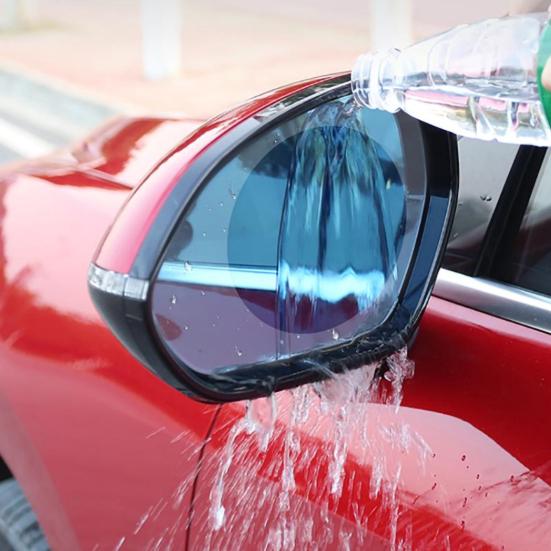 2 шт., противотуманная пленка для окон автомобиля, зеркало заднего вида, прозрачная непромокаемая защитная наклейка