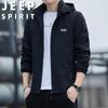Мужская куртка JEEP SPIRIT с отстегивающимся капюшоном для весны и осени