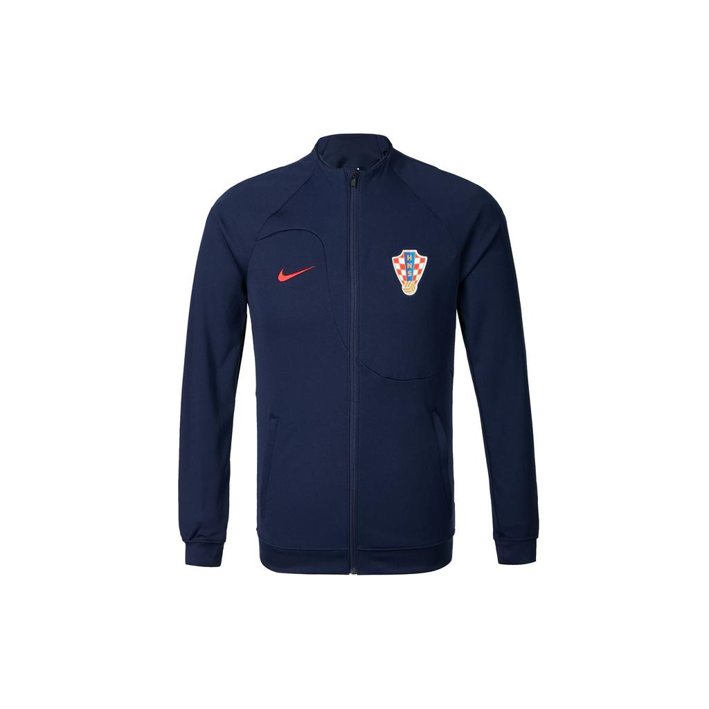 Nike Croatia Academy Pro Football Training с логотипом и принтом на молнии, повседневная куртка, мужская верхняя одежда, темно-синий DH4743-498