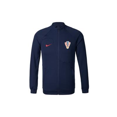Croatia Academy Pro Football Training с логотипом и принтом на молнии, повседневная куртка, мужская верхняя одежда, темно-синий DH4743-498