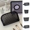 Wave Point Transparent Cosmetic Bag Large Capacity Love Heart Mesh Makeup Bag Cute   Travel
