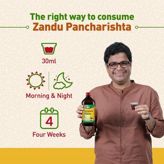Carbamide Forte Zandu Pancharishta Sugar-Free Digestive Tonic 650ml (Pack of 2)