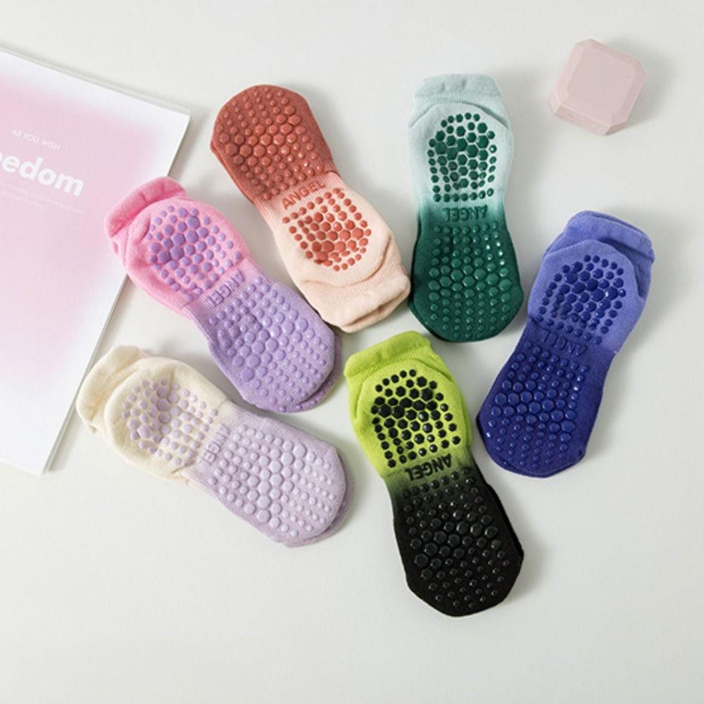 Silicone Yoga Socks Gradient Color Pilates Sock Fashion Floor Socks