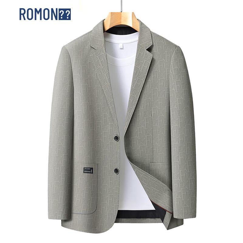 ROMON Мужской приталенный пиджак в стиле business casual