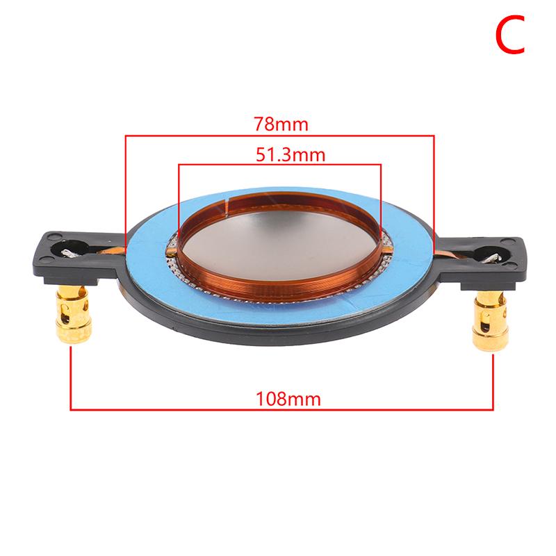 34.4 44.4 51.3 72.2 74.5 Core Tweeter Voice Coil Membrane Titanium Film Treble Speaker Repair Accessories Diy Parts