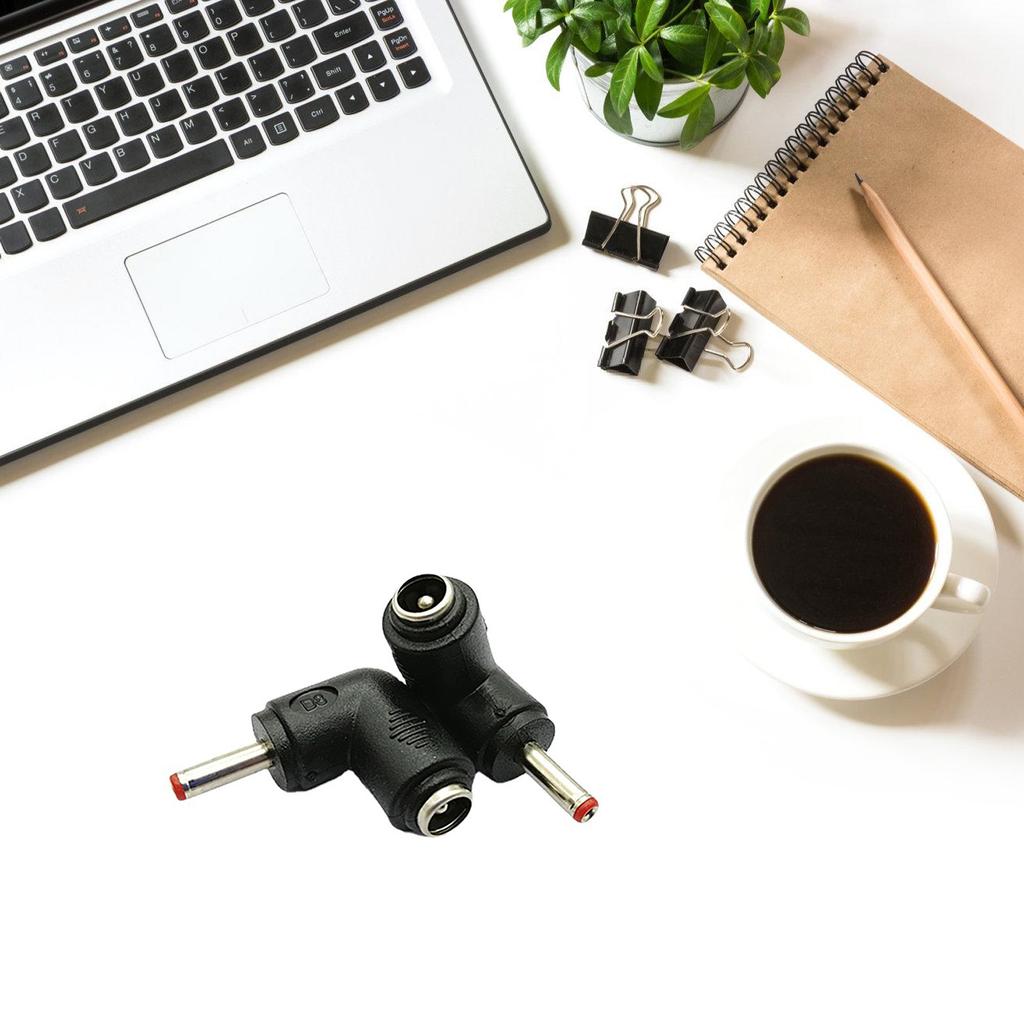 90 градусов DC5.5x2.1mm to DC3.5x1.35mm адаптер питания женский-мужской разъем-конвертер зарядки для ноутбуков