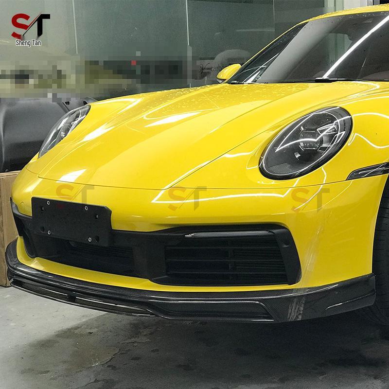 Передний карбоновый сплиттер в стиле Techart для Porsche 911 992