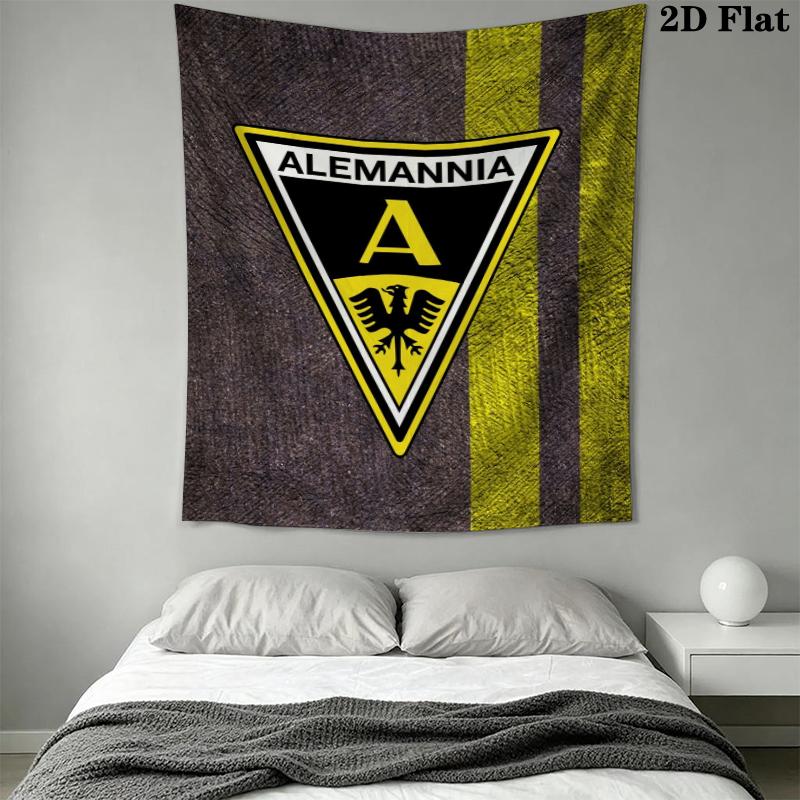 Alemannia Aachen Wall Tapestry Aesthetic Wall Hanging Printed Fabric Blanket Decorative Tapestries for Bedroom Living Room Home Decor