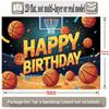 Birthday Party Backdrop Basketball Polyester Banner Photo Booth Decoration 129