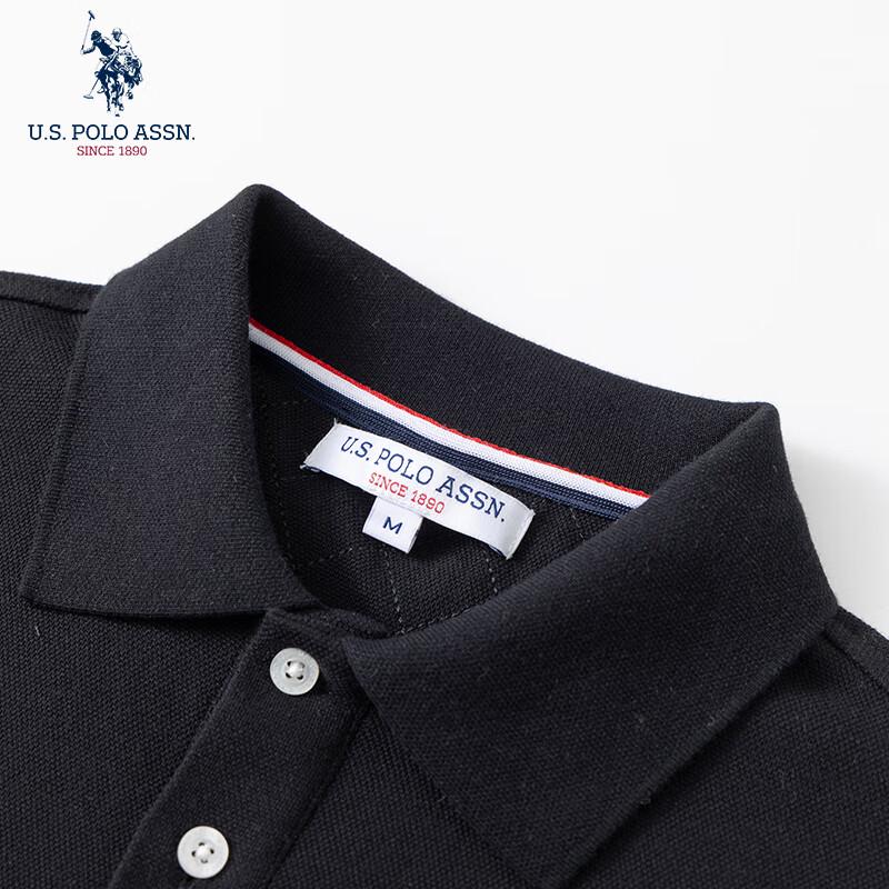 U.S. Polo Assn. Мужская рубашка-поло с длинным рукавом в стиле business casual