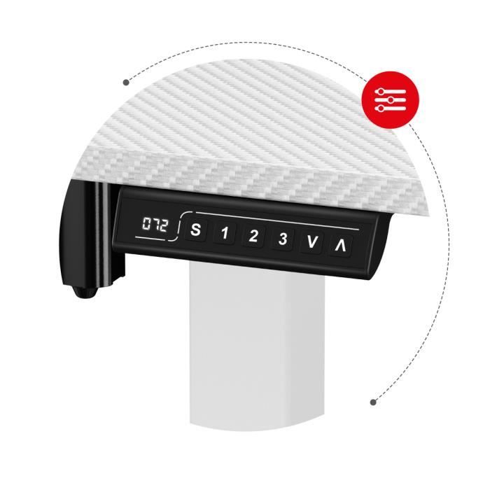 Bureau Assis Debout - HUZARO - HERO 8.2 - Blanc - Ergonomique - MDF Carbone 18mm