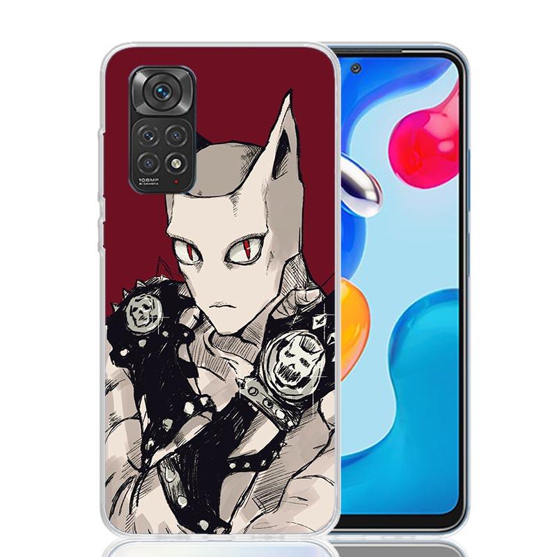 Чехол для телефона JoJo Кира Йошикаге Killer Queen для Xiaomi Redmi Note 15 14 13 12S 12 Pro Plus 11S 11E 11 11T 10S 10 Искусство Мягкий Узор