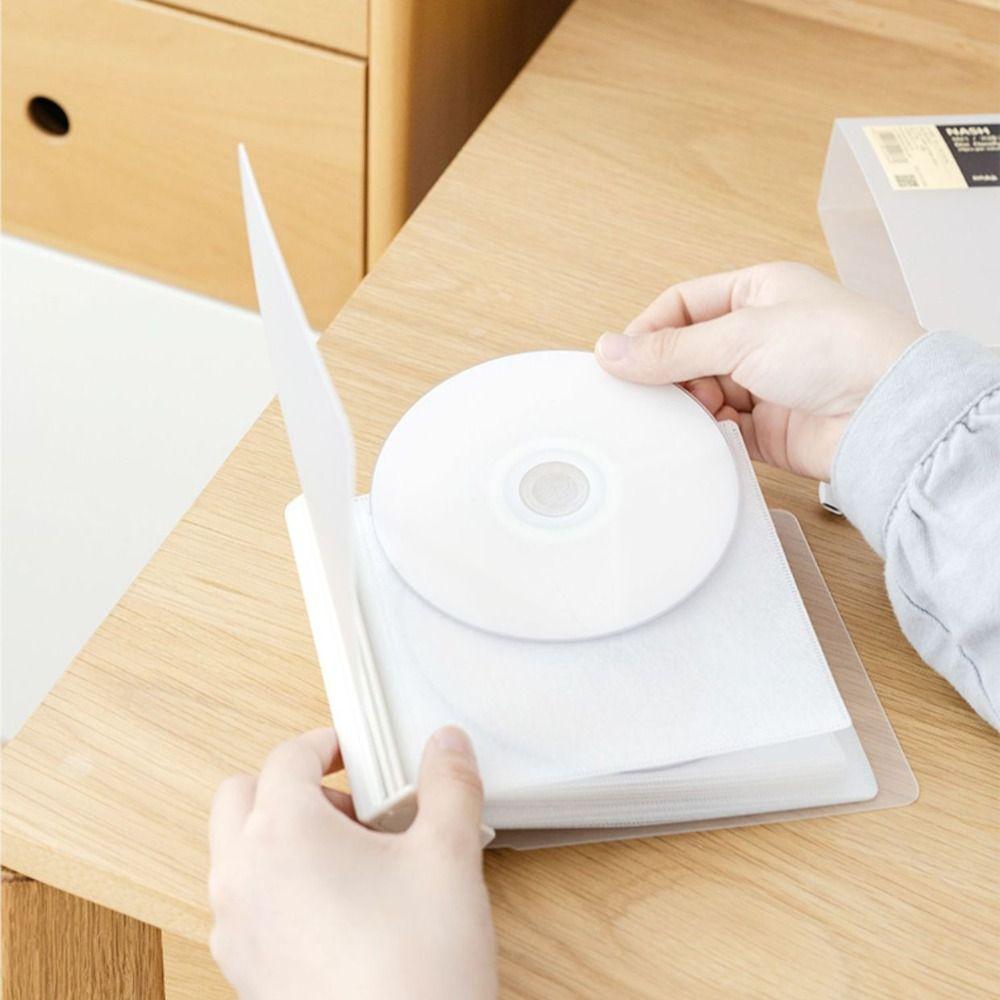 Портативный чехол для CD на 24 диска, кошелек-органайзер для DVD, коробка для хранения CD, карман для CD, органайзер для DVD, упаковка для CD-дисков, спальня, офис