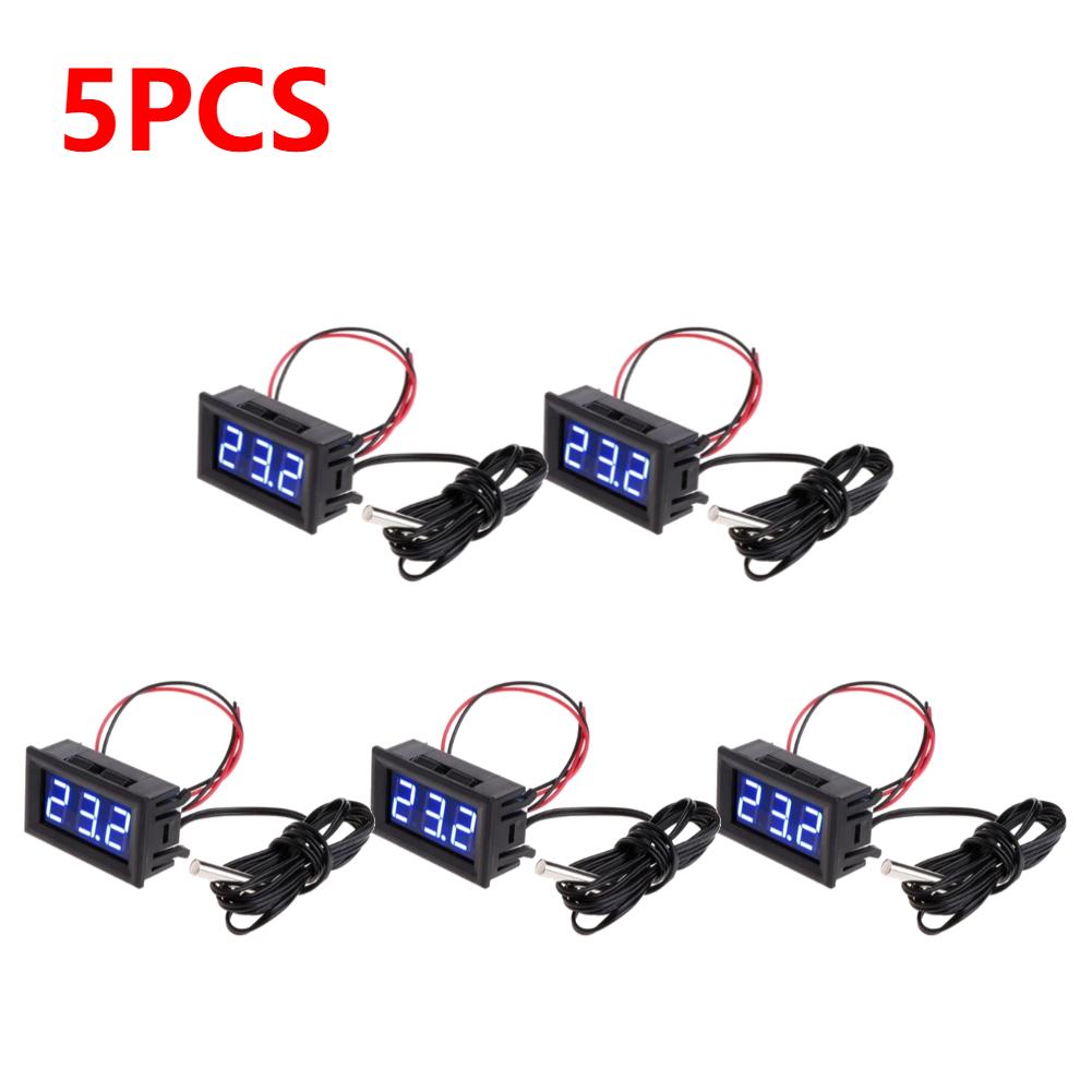 0,56-дюймовый светодиодный цифровой датчик температуры, измерительный детектор, датчик постоянного тока 5-12 В, термометр, температурный прибор