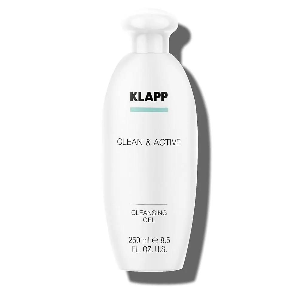 KLAPP Гель для умывания Clean & Active 250 мл 1 Упаковка KLAPP Cosmetics Гель для умывания Clean & Active - Охлаждающий