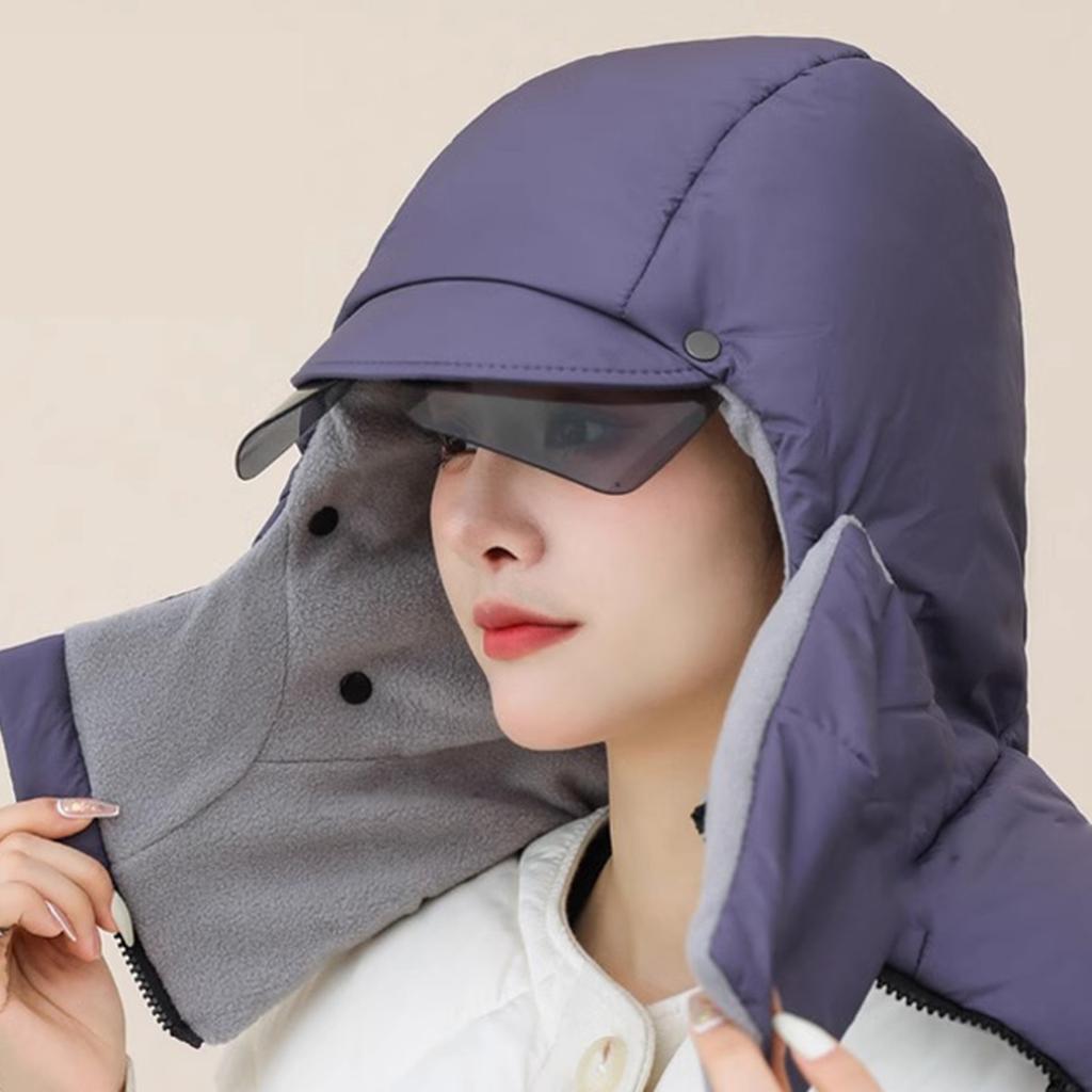 Unisex Ski Mask Windproof Full Face Covers Ski Hat With Goggles Cycling Headgears For Skiing Snowboarding Motorcycling