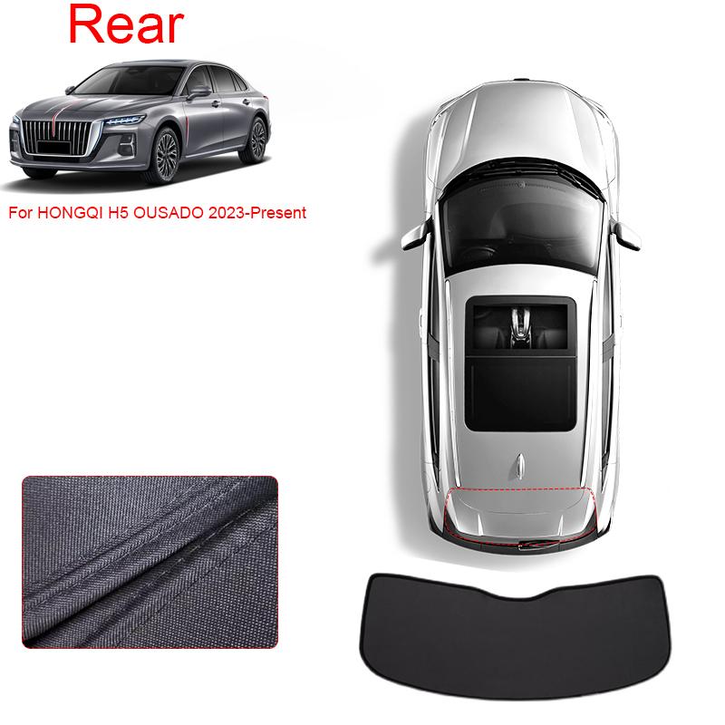 Car Black Windows Privacy Sunshade For HONGQI H5 2020-Present Auto Anti-UV Heat Insulation Protect Cover Interior Accessories
