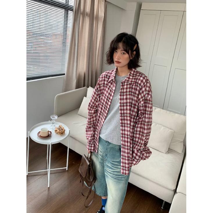 Рубашка с длинными рукавами в американском ретро-стиле с контрастными цветами в стиле пэчворк для мужчин и женщин, весна/лето, новая свободная повседневная рубашка с солнцезащитным кремом, пальто