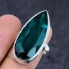Natural Indicolite Tourmaline 925 Sterling Silver Jewelry Ring Size 8 M4t37