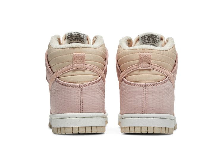 Женские кроссовки Nike Dunk High LX Next Nature Розовый Оксфорд (Женский) Ржаво-розовый/Льняной/Белый