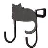 Кованый железный крючок в форме кошки над дверью - Без гвоздей, без клея