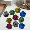 10Pcs Astrology Signs Dice D20 Die Collectibles Polyhedral Constellation Dices for Party Favors