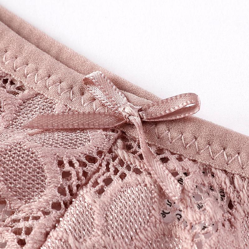 Pure Desire Underwear Breathable Low Waist Sexy Girl Lace Briefs Thong Pure Cotton Crotch Women's Underwear Women Panties