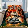 J-Jurassic Dinosaur Park World Duvet Cover Pillowcase Dinosaur Bedding Set Adult Boy Girl Bedroom Decoration Single Double