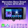2 DIN Android Carplay Car Radio For Mercedes Benz Smart Fortwo 2010-2015 Multimedia Player Head Unit Stereo GPS Navigation BT WIFI 2+32GB