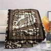 Snow Leopard Animal Print Flannel Blanket, High quality Comfortable for All Seasons, Home Decor, Warmth and Comfort, Perfect for Christmas Gifts115
