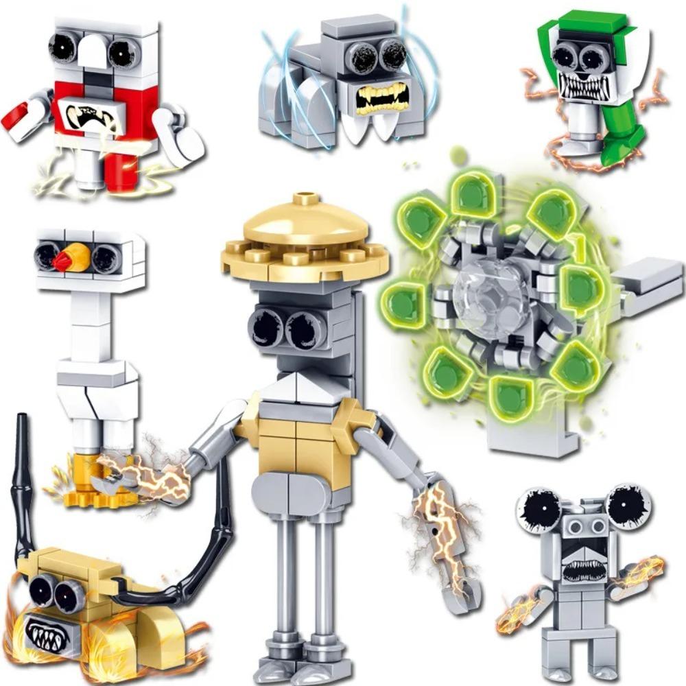 Zoonomaly Игрушка-фигурка Zoonomaly Zoo Blocks Набор блоков Zoonomaly Фигурка из игры ужасов Zoonomaly Кирпичный Страж Кот Коала Монстр Животные Строительство