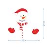 Magnetic Refrigerator Stickers with Snowman Image for Christmas. Christmas Decoration.