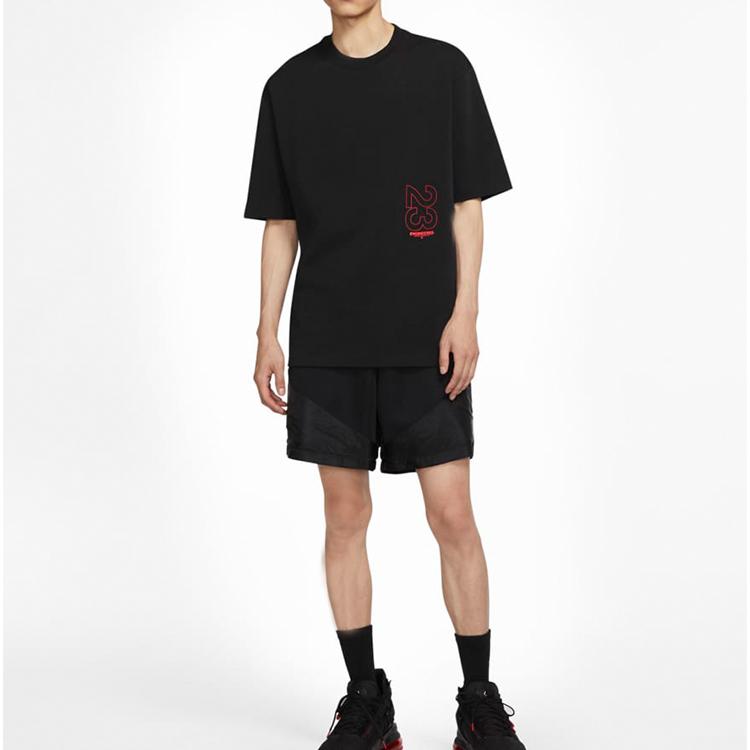 Jordan 23 Engineered футболка с коротким рукавом с круглым вырезом, мужские топы, черные CN3104-010