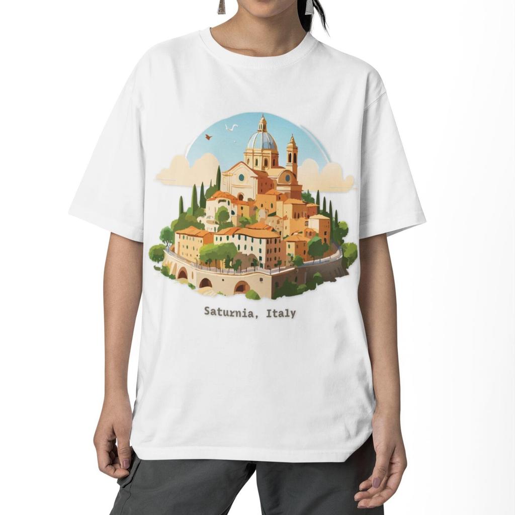 Saturnia Italy T-Shirt Travel Tee Tourist Cruise Gift for Boy Girl Mom Mama Dad Grand Family Friend Sister Brother Crew Team Party