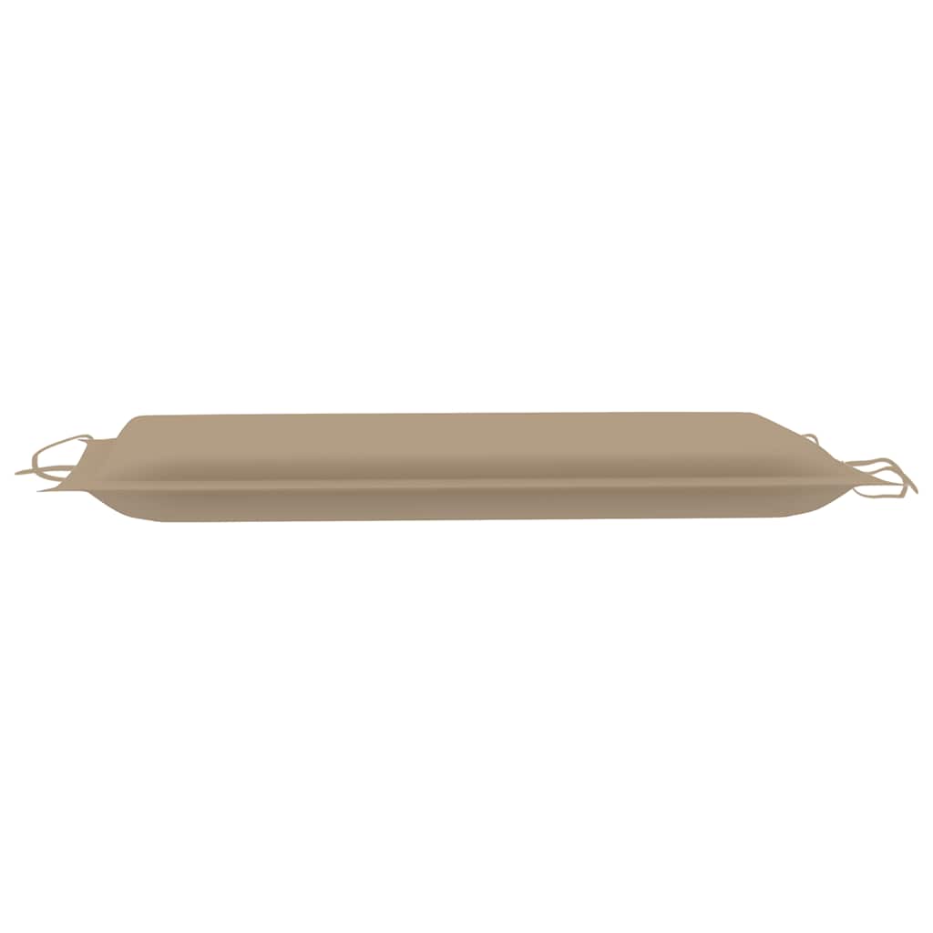 Folding Sun Lounger with Cushion Solid Acacia Wood